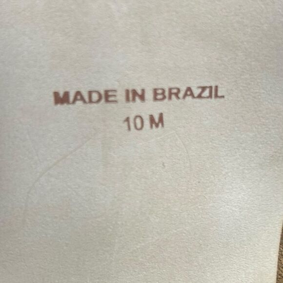 Matisse Metric Fawn Tan Suede Aztec Leather Bootie Size 10 Western Boho Cowboy - Picture 9 of 10